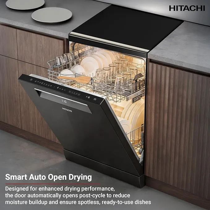 Hitachi 15PC/8 Program Dishwasher – HDF-F158CVGB 4