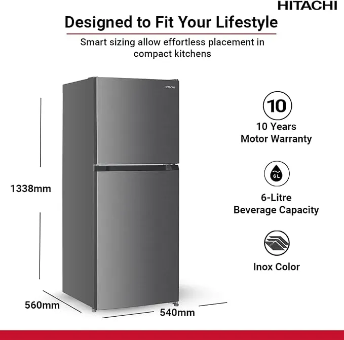 Hitachi 260L Refrigerator – HRTN5198MXAE