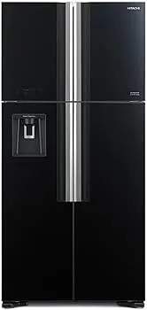 Hitachi 760L Gross 4-Door French Door Refrigerator RW760PUK7GBK (Black)