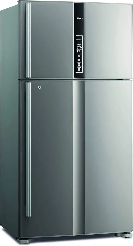 Hitachi 820L Gross Top Mount Double Door Premium Refrigerator RV820PUK1KBSL (Brilliant Silver)