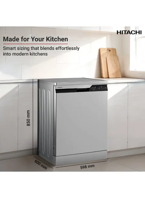 Hitachi Freestanding Dishwasher – HDF-F146VS (Inox) 3