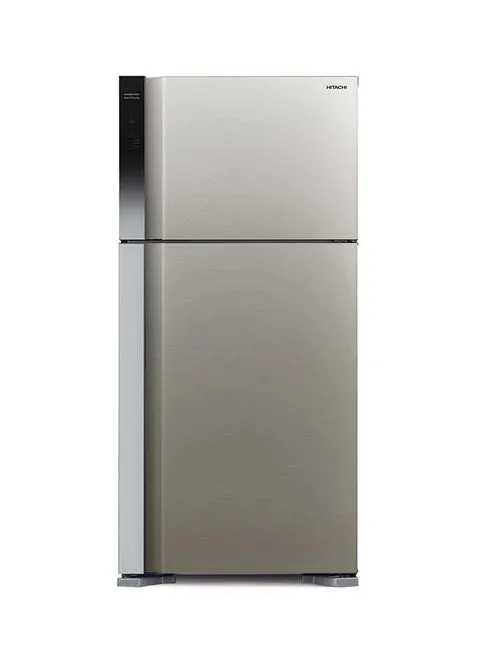 Hitachi Top Mount Double Door Refrigerator RV760PUK7K (Brilliant Silver)