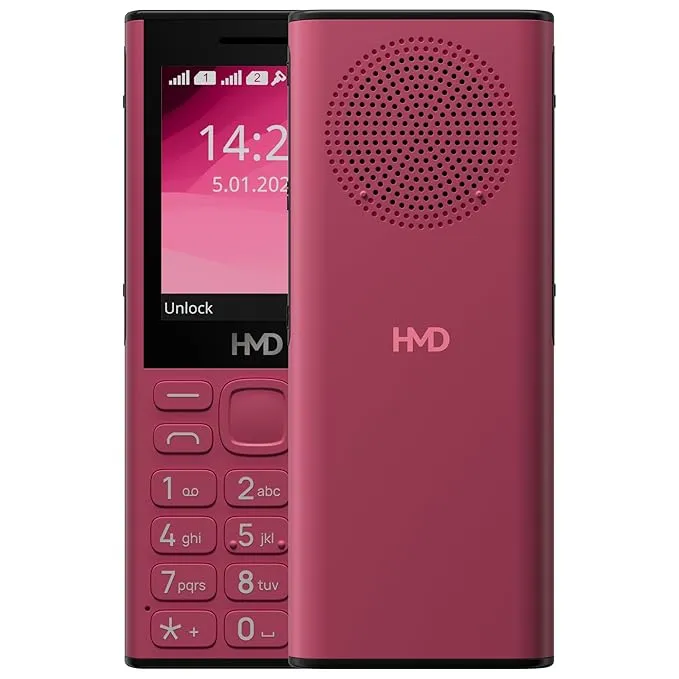 HMD 130 Feature Phone Dual SIM – 2G Connectivity, Compact Design, Durable Keypad, Long-Lasting Battery, FM Radio, Flashlight