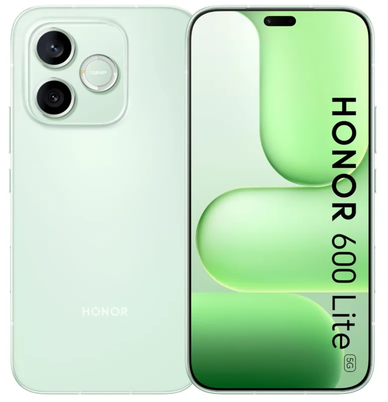 HONOR 600 Lite 5G Smartphone, 8GB RAM + 256GB Storage, 6.6” 120Hz AMOLED Display, 108MP AI Camera with Camera Button, Metal Frame, IP66 Water Resistant, Sprout Green (TDRA Version)