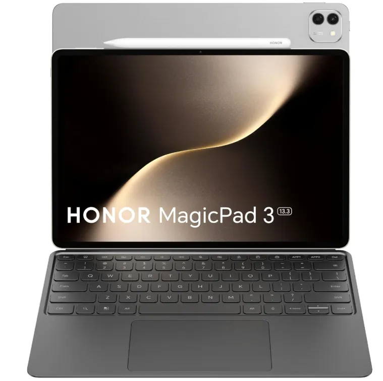 HONOR Magic Pad 3 13.3" Tablet with Magic Pencil & Smart Keyboard, 16GB RAM 512GB Storage, 165Hz 3.2K Eye Comfort Display, Snapdragon 8 Gen 3, 12450mAh Battery, 8 Speakers, PC-Level Productivity, Gray (TDRA Version)
