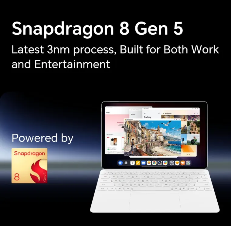 HONOR MagicPad 4 12.3” OLED 165Hz Tablet With Touch Keyboard & Magic Pencil – Snapdragon 8 Gen 5, 16GB+512GB, Ultra-Slim 4.8mm, PC Mode Laptop Replacement, 10100mAh, 8 Speakers IMAX Audio, Grey (TDRA Version) 4
