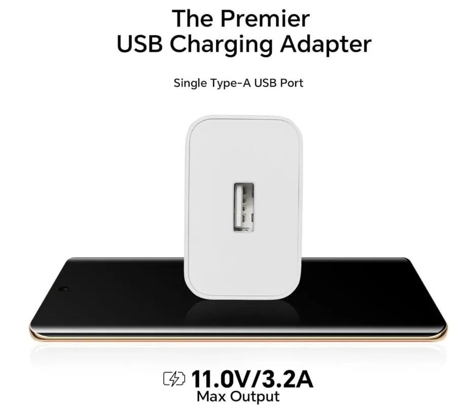 Honor SuperCharge Power Adapter Max 35W With Type A To Type C Cable White