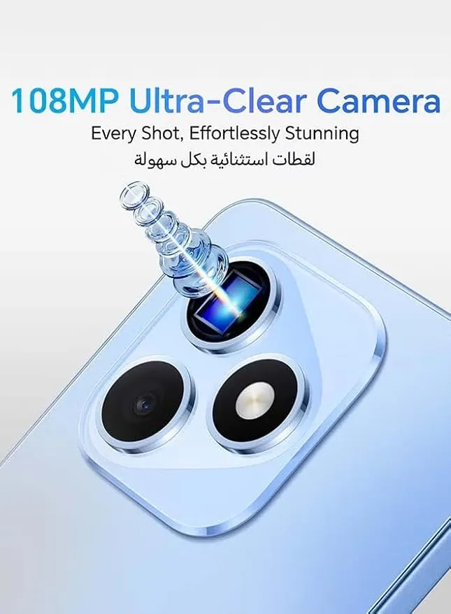 Honor X8d 4G Global 8GB RAM 256GB Storage Dual SIM Smartphone – 108MP AI Camera, AMOLED Display, Slim Design, Fast Charging, 3