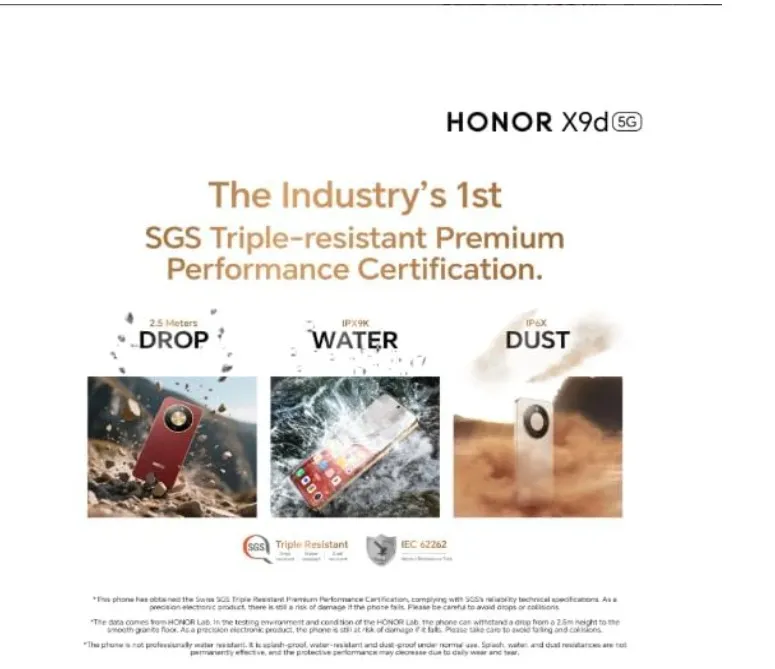 HONOR X9d 5G – 12GB RAM, 256GB Storage, Dual SIM (UAE Version, Reddish Brown) 5