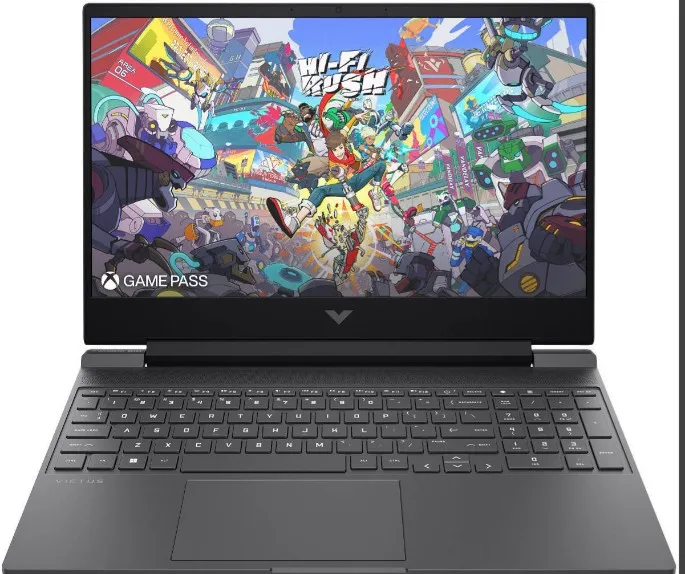 HP 15-fb3025nia Victus Gaming Laptop, 15.6" FHD IPS 144Hz Display, AMD Ryzen 7 7445H, 16GB RAM, 512GB SSD, GeForce RTX 3050 6GB GPU, ENG-Arabic Keyboard, Mica Silver | D13SMEA#ABV