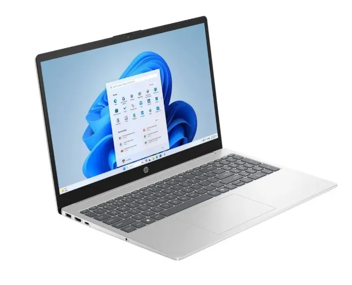 HP-15 Laptop AMD Ryzen 5-7520U 15.6inch FHD 512GB SSD 8GB RAM Shared AMD Radeon Graphics Win11 English Keyboard Touch Display Natural Silver International Version - [15-FC0146DX] 2
