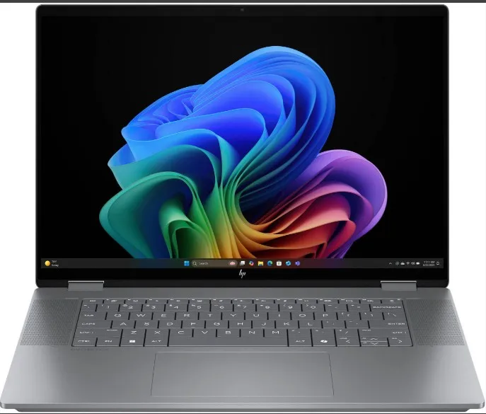 HP 16-ar0013dx OmniBook X FlipNGAI Laptop, 16" 2K IPS Touch Display, AMD Ryzen AI 5 340, 16GB RAM, 512GB SSD, English Keyboard, Windows 11 Home, Meteor Silver | B5UJ4UA#ABA