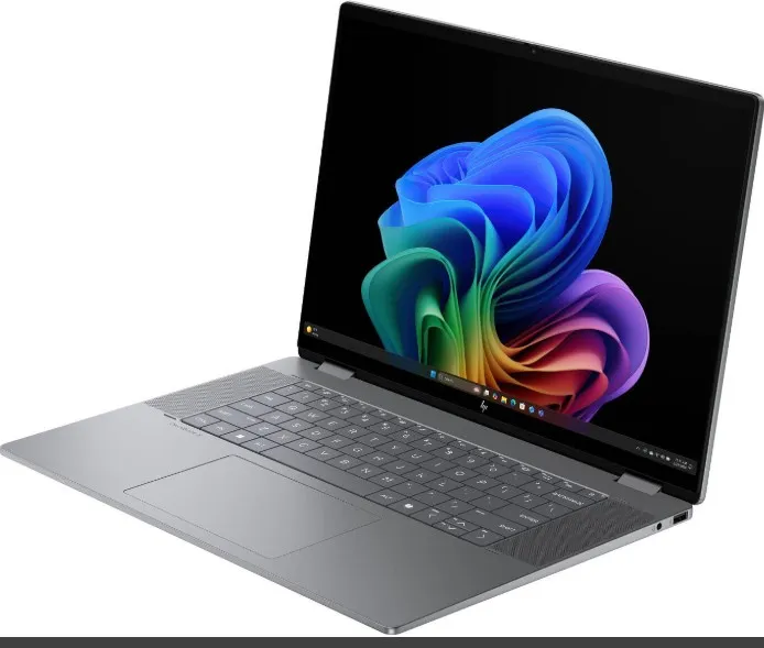 HP 16-ar0013dx OmniBook X FlipNGAI Laptop, 16" 2K IPS Touch Display, AMD Ryzen AI 5 340, 16GB RAM, 512GB SSD, English Keyboard, Windows 11 Home, Meteor Silver | B5UJ4UA#ABA