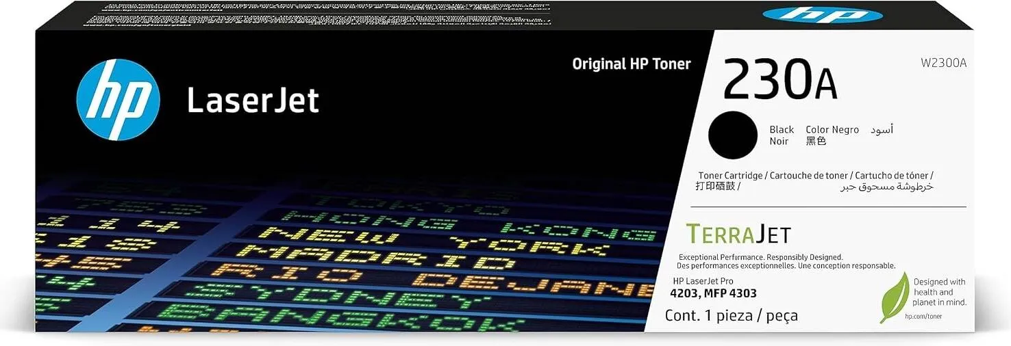 HP 230A Black Original Laserjet Toner Cartridge- W2300A