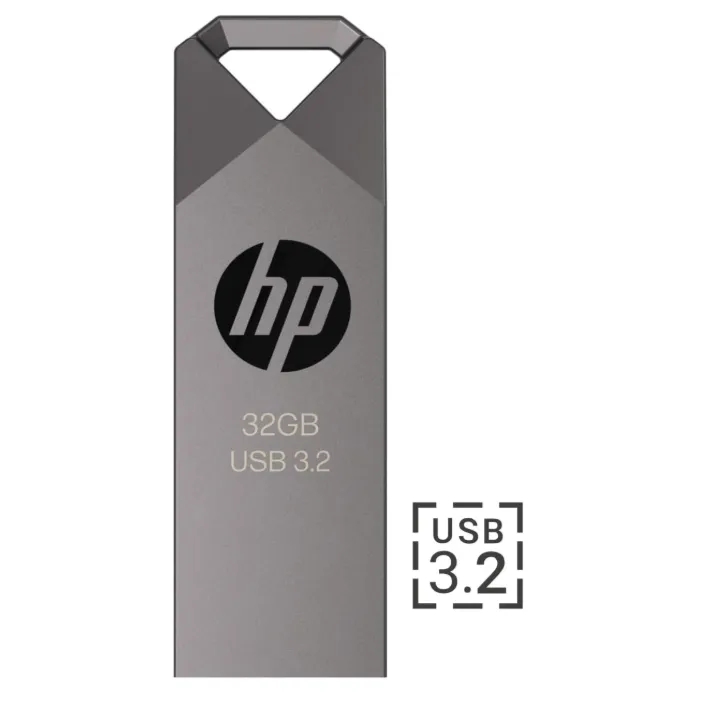 HP 335w 32GB USB 3.2 Flash Drive – Gunmetal, Capless Design