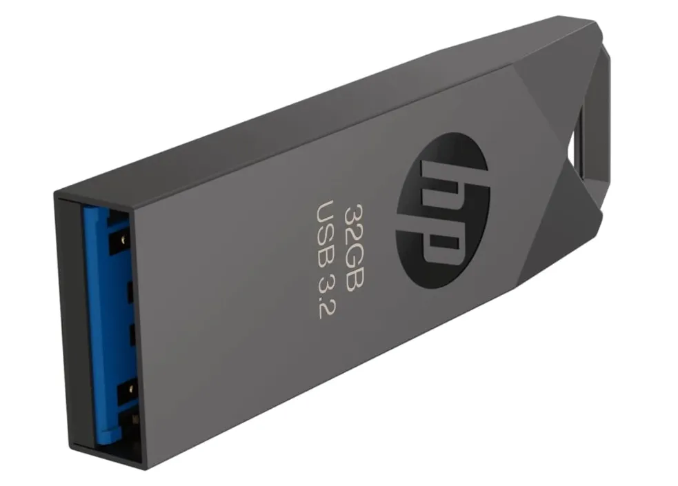 HP 335w 32GB USB 3.2 Flash Drive – Gunmetal, Capless Design 3
