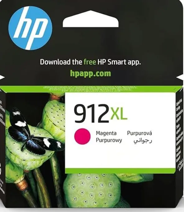 Hp 3Yl82Ae 912XL High Yield Original Ink Cartridge, Magenta, Single Pack