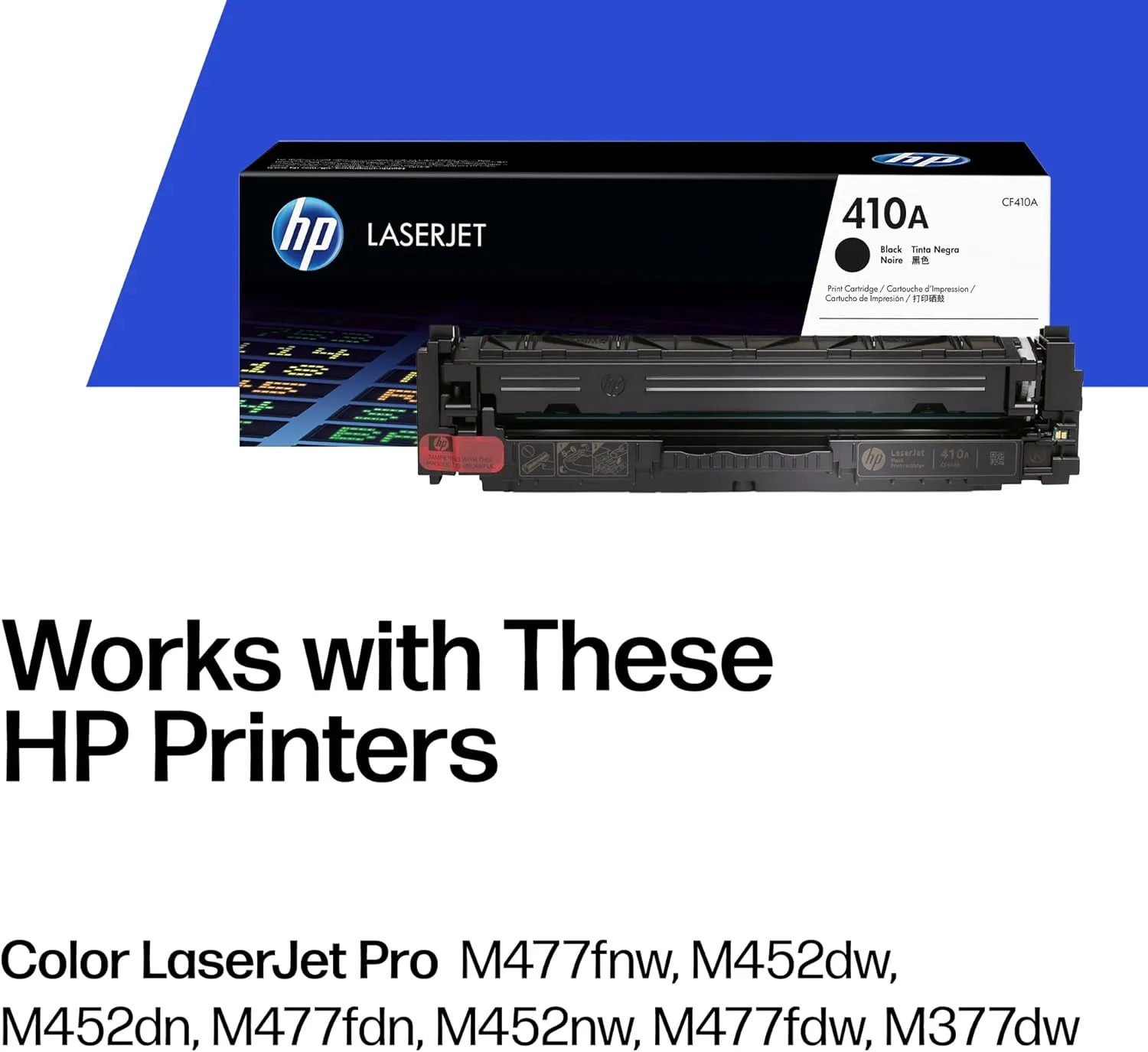 HP 410A Black Original LaserJet Toner Cartridge | CF410A