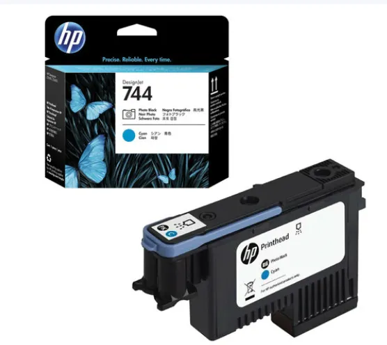 HP 744 Photo Black/Cyan DesignJet Printhead
