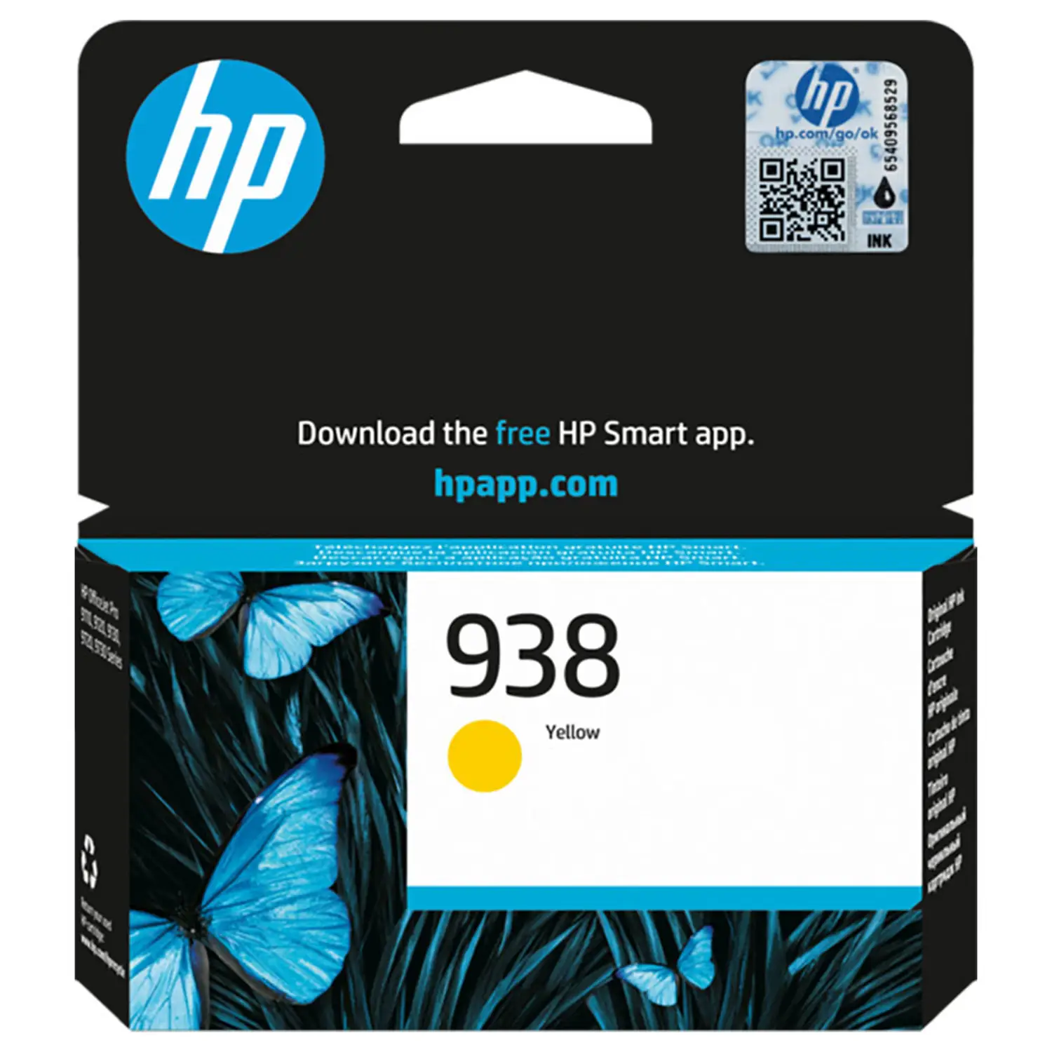 HP 938 Original Ink Cartridge Yellow