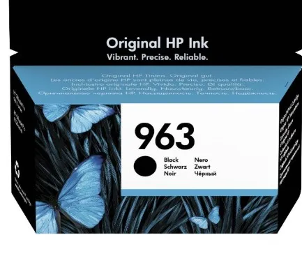 HP 963 Black Original Ink Cartridge|Black|1000 pages|HP OfficeJet Pro 9010, 9013, 9020, 9023|3JA26AE.