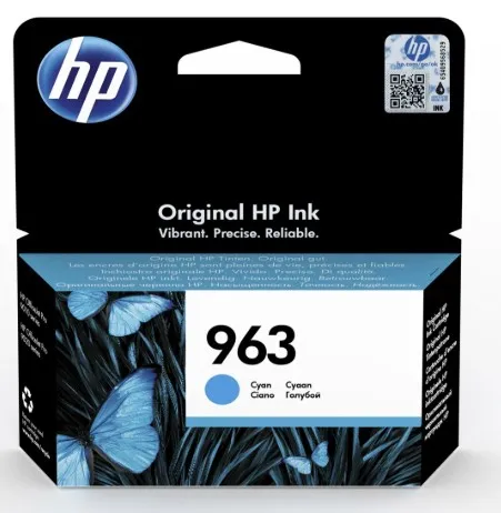 HP 963 Cyan Original Ink Cartridge|Cyan|700 pages|HP OfficeJet Pro 9010, 9013, 9020, 9023|3JA23AE.