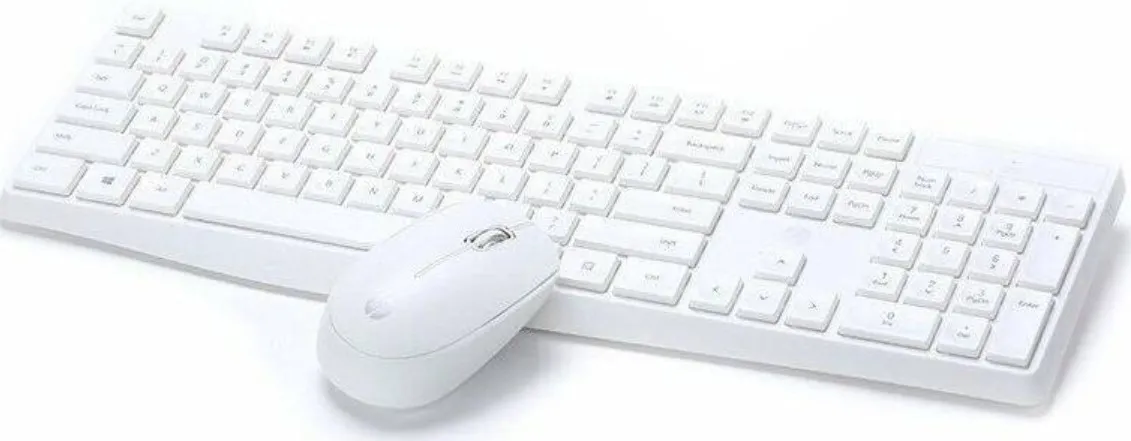 HP CS10 Wireless Keyboard and Mouse Combo, 2.4 GHz Wireless Connection, Up to 1600 DPI Optical Sensors, Professional Optical Sensor, Optimized Keys, English Keyboard, White | 6NY41PA 2