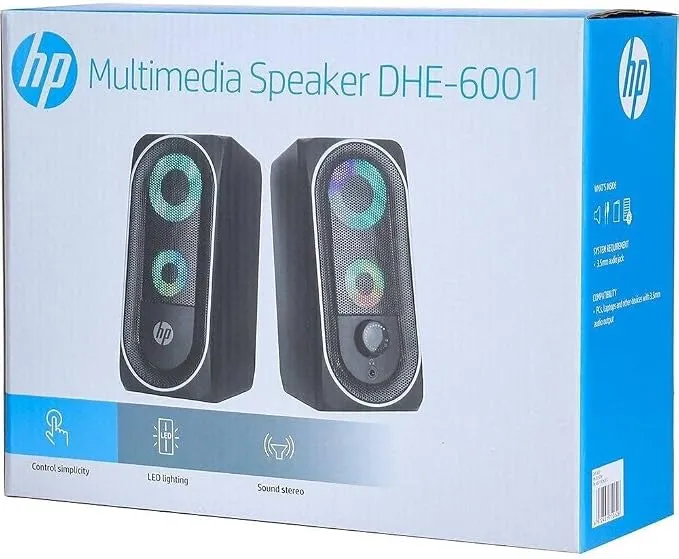 HP DHE-6001 Entertainment Speaker, Wired Multimedia Speaker for Desktop, PC, Laptop and Home Audio 4