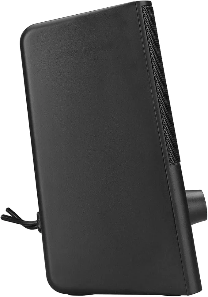 HP DHS-2101 12W 2.0 Channel Multimedia Speakers with 3.5mm AUX, USB Power, Volume Control, Stereo Sound, Black 4