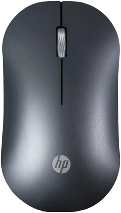 HP DM10 Bluetooth & Wireless Dual-Mode Mouse, 1600 DPI Optical Sensor, Silent Clicks, Rechargeable Battery, Compact Ambidextrous Design, Black