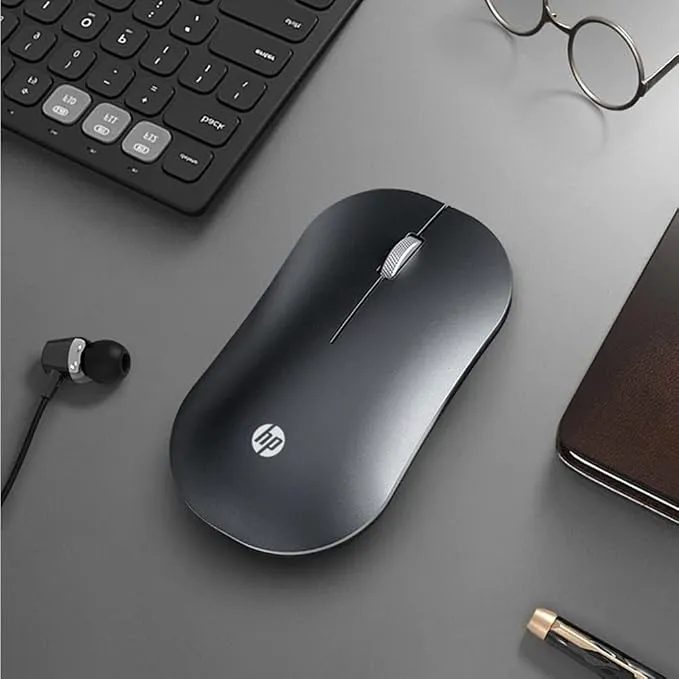 HP DM10 Bluetooth & Wireless Dual-Mode Mouse, 1600 DPI Optical Sensor, Silent Clicks, Rechargeable Battery, Compact Ambidextrous Design, Black 3