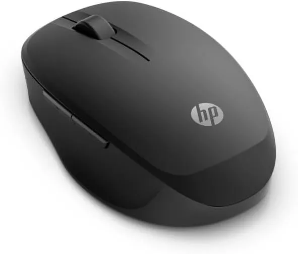 HP Dual Mode Mouse 300, 2.4GHz Wireless & Bluetooth Mouse, Adjustable 1200–3600 DPI, 2 Programmable Thumb Buttons, 15-Month Battery Life, Black 3