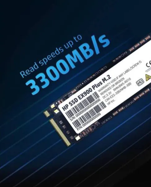 HP EX900 Plus 1TB M.2 NVMe Internal SSD – PCIe Gen3x4, 3D NAND, Up to 3300MB/s Read & 2700MB/s Write 3