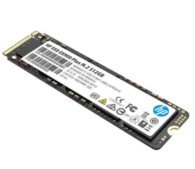 HP EX900 Plus 512GB M.2 2280 PCIe Gen3x4 NVMe Internal SSD – 3D NAND, Up to 3300MB/s Read & 2700MB/s Write