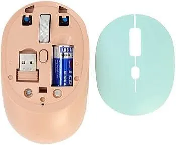 HP M231 BT Rechargeable Wireless Mouse, Milk Tea, Bluetooth & 2.4GHz Dual-Mode, Silent Clicks, Optical Sensor, Rechargeable Battery 3