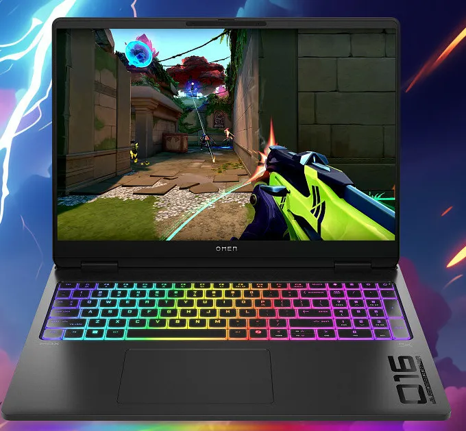 HP OMEN MAX 16-ah0014ne AI Gaming Laptop, Intel Core Ultra 9 275HX Processor, 64GB RAM, 2TB SSD, 16GB Nvidia RTX 5080 Graphics, 16" WQXGA 240Hz Display, Windows 11 Home, Backlit RGB English & Arabic Keyboard, 1 Year Warranty | BF7F4EA