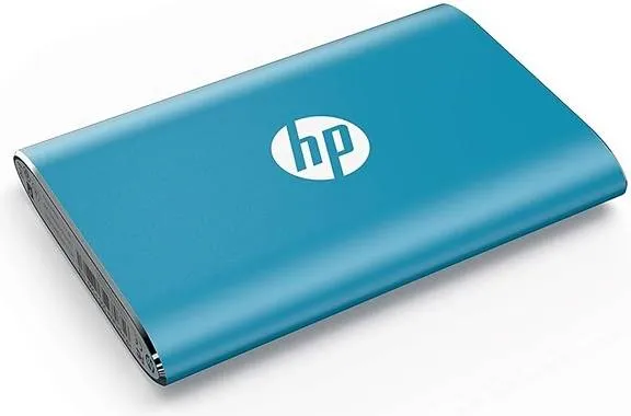 HP P500 Portable External Solid State Drive, 1 TB Capacity, 420 Mb/s Read Speed, 260 Mb/s Write Speed, 3D NAND Flash Technology, Blue | 1F5P6AA 3
