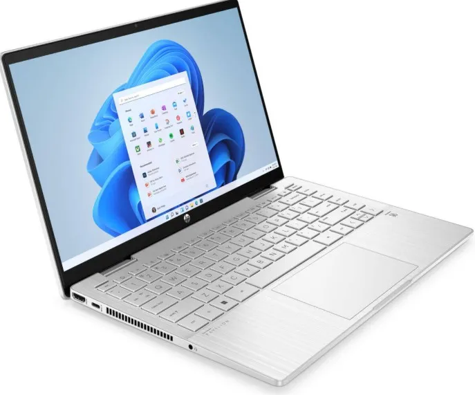 HP Pavilion x360 14-EK1051 2-in-1 Laptop, 14" FHD IPS Touch Display, Intel Core i5-1335U, 8GB RAM, 512GB SSD, Intel Iris Xe Graphics, English - Arabic KB, Windows 11, Natural Silver | 9U226UA#ABA 3