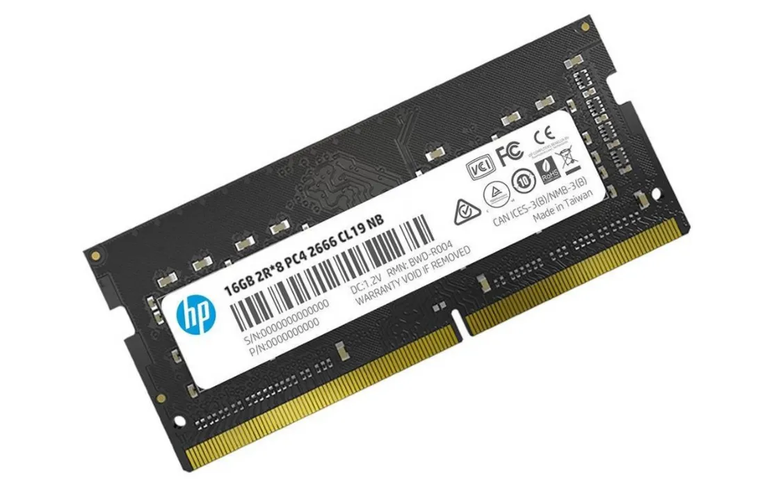 HP S1 16GB DDR4 3200MHz SODIMM Laptop RAM – 1×16GB, CL22, 1.2V, 260-Pin