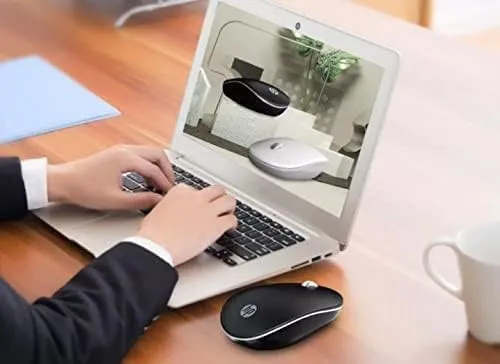 HP S1500 Wireless Mouse, Black, 2.4GHz Wireless, 800/1200/1600 DPI Optical Sensor, Ergonomic Ambidextrous Design 4