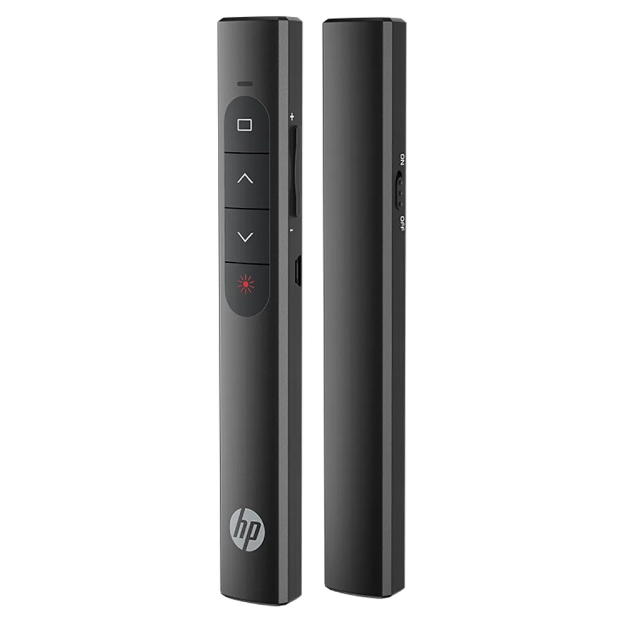 HP SS10 Wireless Presenter with Red Laser Pointer, 2.4GHz USB Receiver, PPT Slide Control, Page Turner Remote Clicker for Presentations, Black