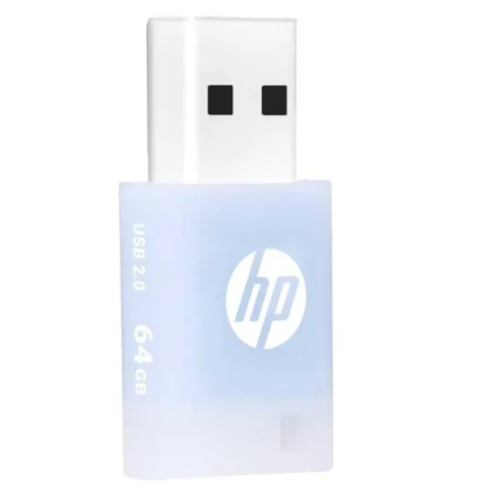 HP v168 64GB USB 2.0 Flash Drive Type-A Retail Pack Blue – HPFD168B-64 2