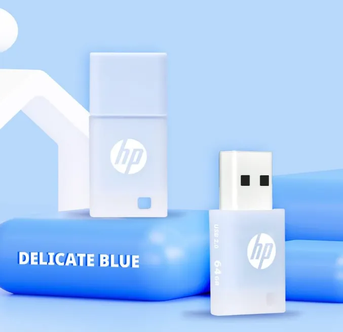 HP v168 64GB USB 2.0 Flash Drive Type-A Retail Pack Blue – HPFD168B-64 3