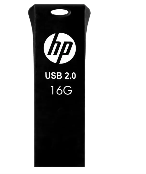 HP v207w 16GB USB 2.0 Flash Drive Type-A Portable Pen Drive Black – HPFD207W-16