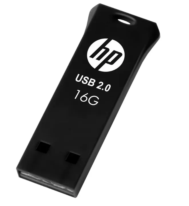 HP v207w 16GB USB 2.0 Flash Drive Type-A Portable Pen Drive Black – HPFD207W-16