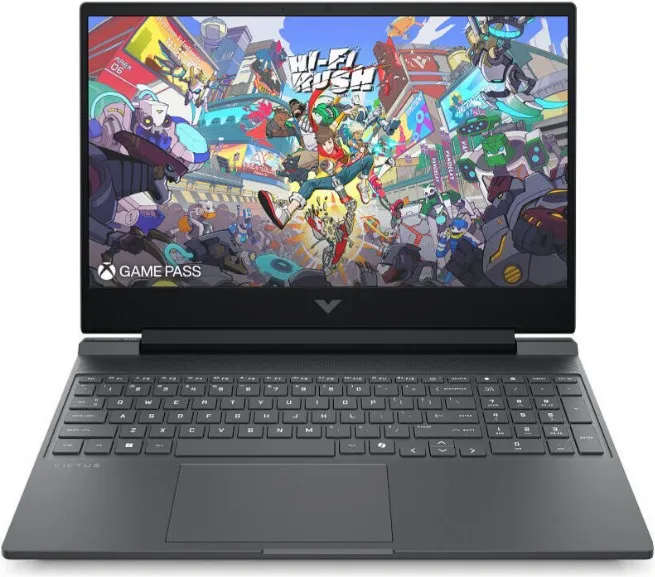HP Victus 15-fa2024nia Gaming Laptop, 15.6" FHD IPS 144Hz Display, Intel Core i7-14650HX, 16GB RAM, 512GB SSD, GeForce RTX 4050 6GB GPU, English Keyboard, No OS, Mica Silver | C34VSEA#BH5