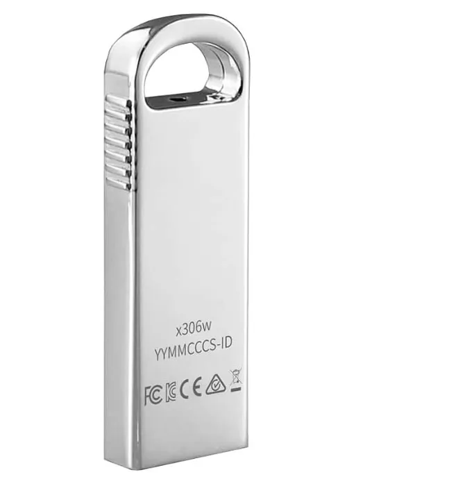 HP x306w 64GB USB 3.2 Flash Drive – Silver, Zinc Alloy Body, Capless Design 3