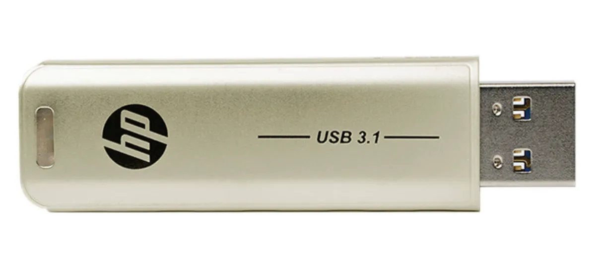 HP x796w 128GB USB 3.1 / USB 3.2 Flash Drive Type-A Metallic Pen Drive Silver Gold – HPFD796L-128G 2