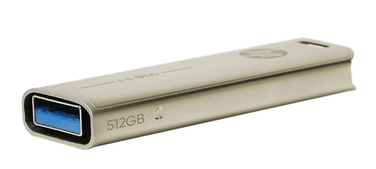HP x796w 512GB USB 3.1 Flash Drive Type-A Metallic Pen Drive Silver Gold – HPFD796L-512G 3