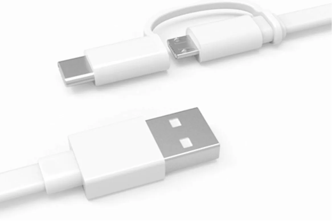 Huawei 2‑in‑1 Data Cable USB Type‑A to Micro USB & Type‑C 1.5m White 4